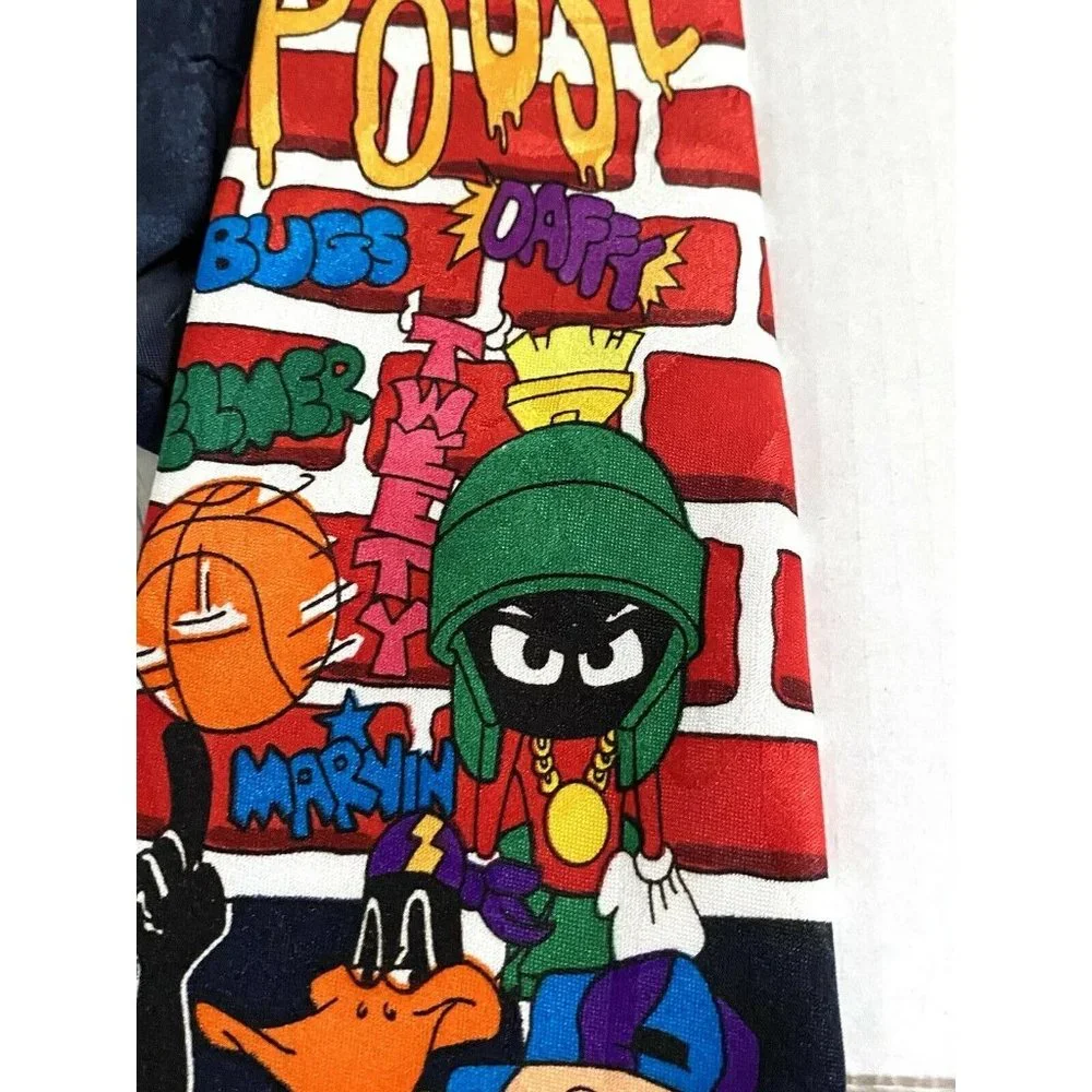 Original Vintage 1993 LOONEY TUNES POSSE Mania Necktie‎